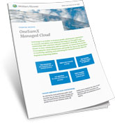OneSumX Managed Cloud Product Sheet