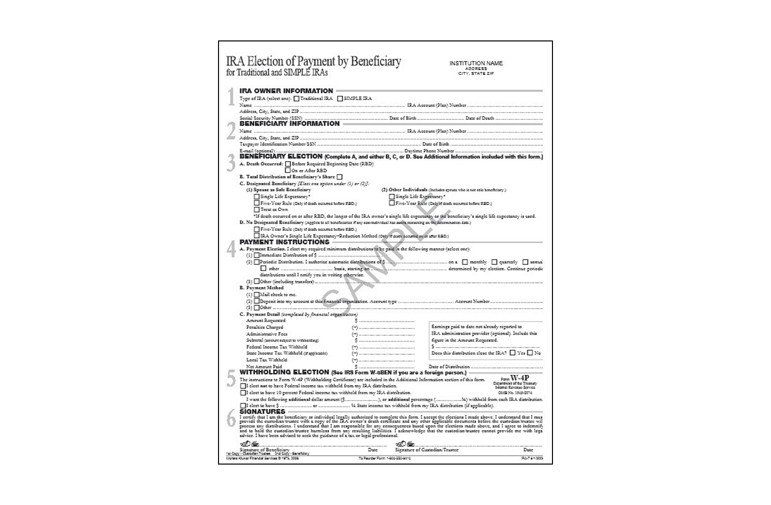 Printed Ira Hsa And Mortgage Materials Wolters Kluwer