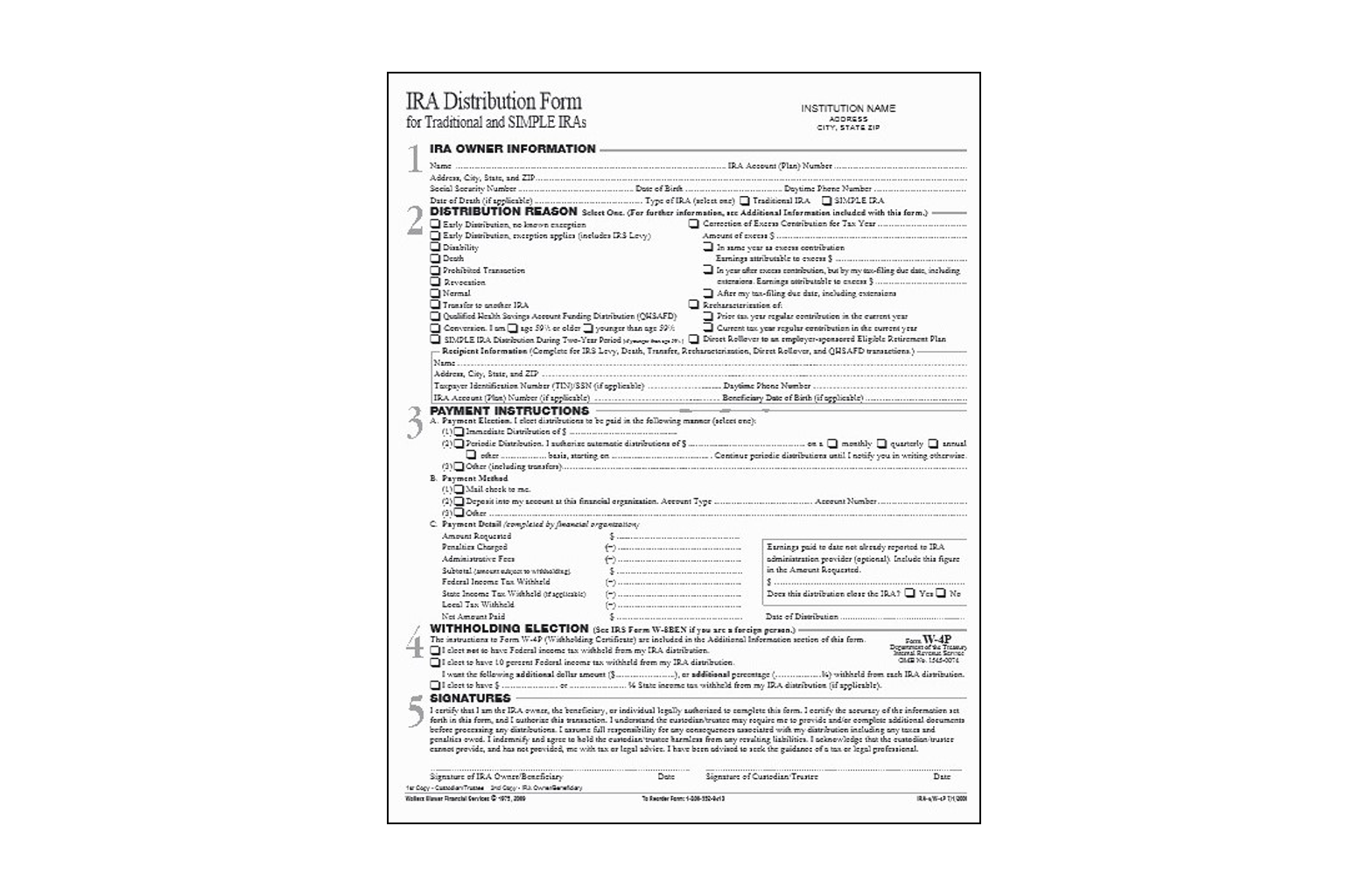 Printed Ira Hsa And Mortgage Materials Wolters Kluwer