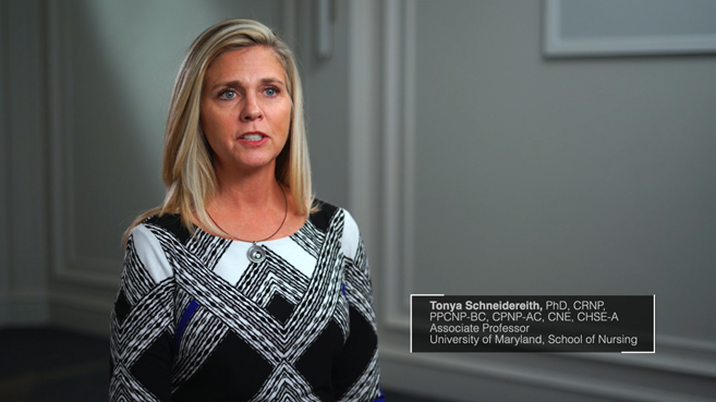 Screenshot from Tonya Schneidereith's clinical judgement video