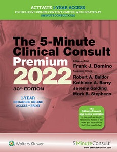 5-Minute Clinical Consult 2022 Premium book cover