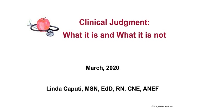 Screenshot of Clinical judgment: what it is and what it is not video