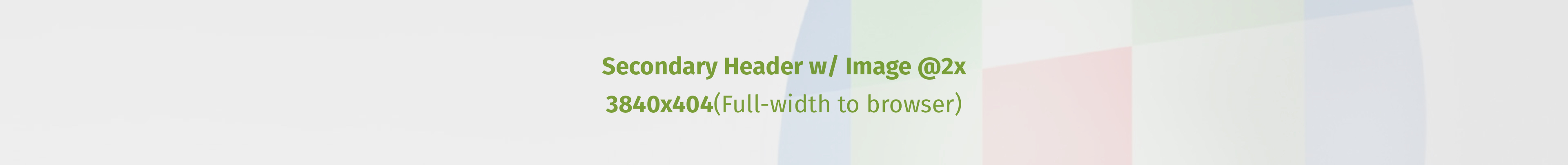Secondary Header