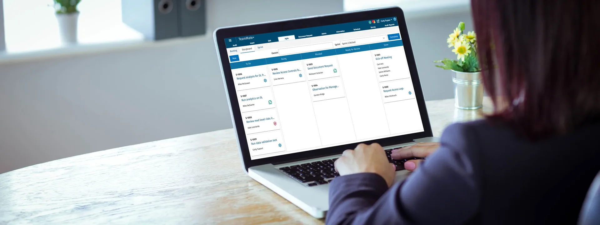 Sehen Sie eine Demo von TeamMate+ Agile Audit