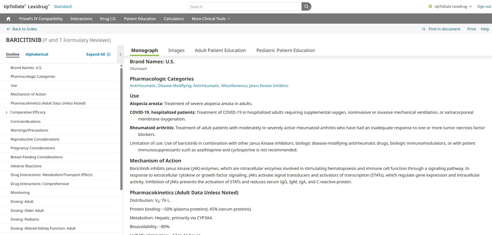Formulary Monograph Service 4