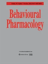 Behavioural Pharmacology cover