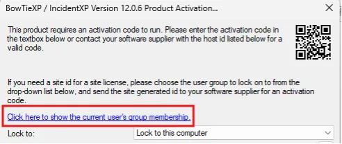 Activation code - group membership