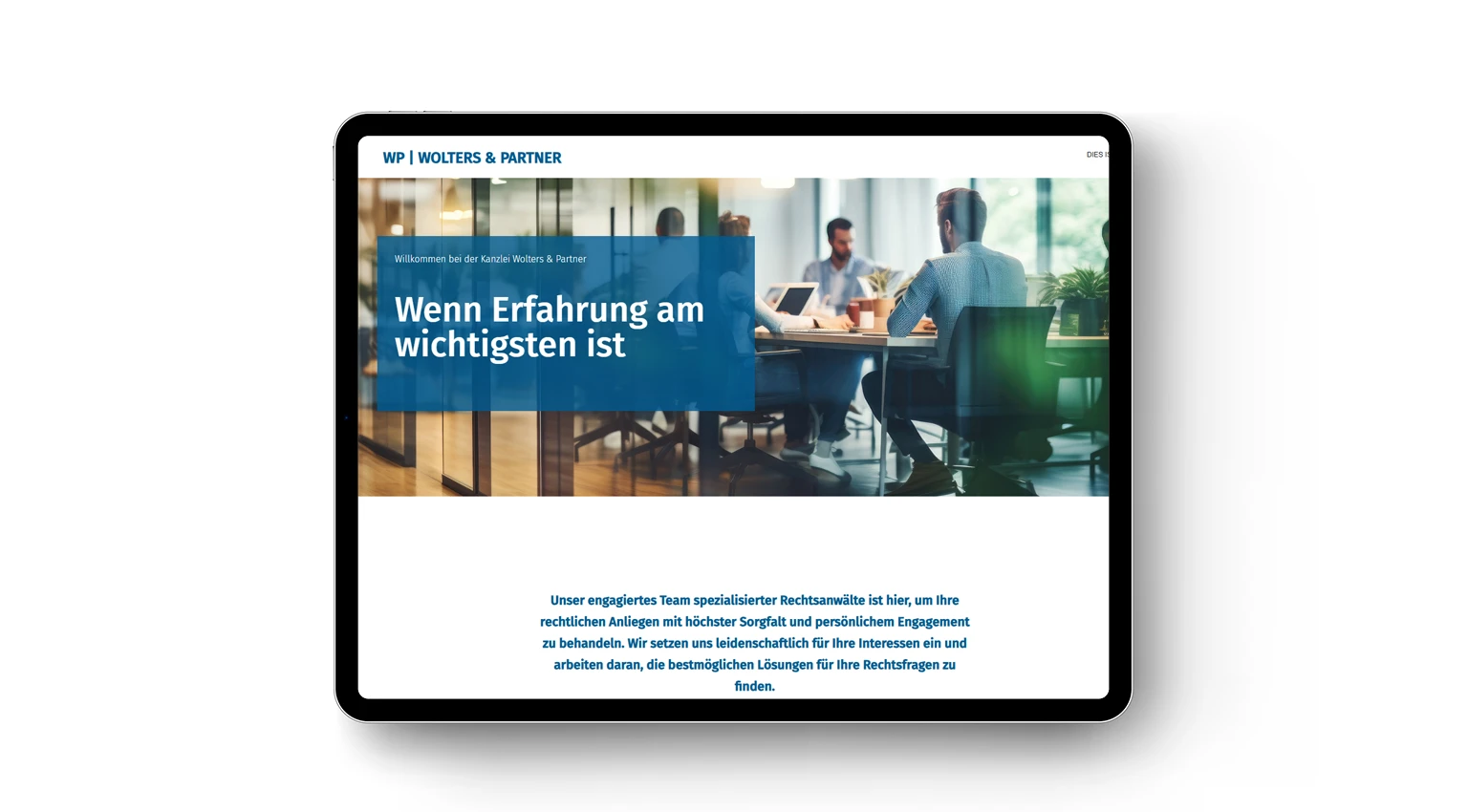 Vorschau Kanzleiwebsite