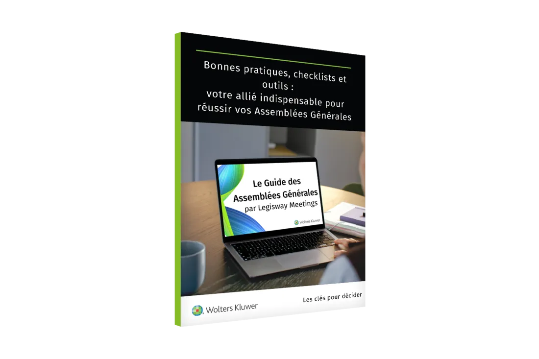Le Guide des Assemblees Generales - exemple de page de destination
