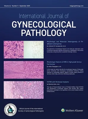 International Journal of Gynecological Pathology cover