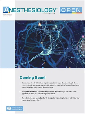 Anesthesiology Open cover