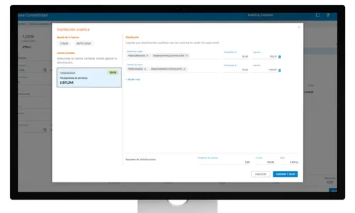 Contabilidad analitica modulo a3innuva ERP