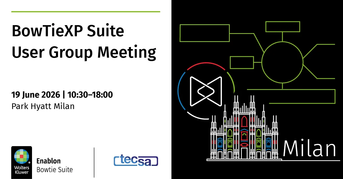BowTieXP Suite User Group Meeting Milan 2026