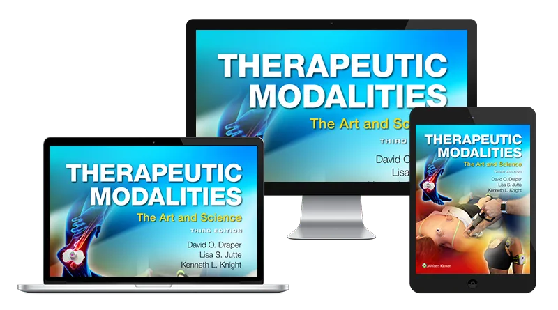 Therapeutic Modalities: The Art and Science book cover on multiple device screens