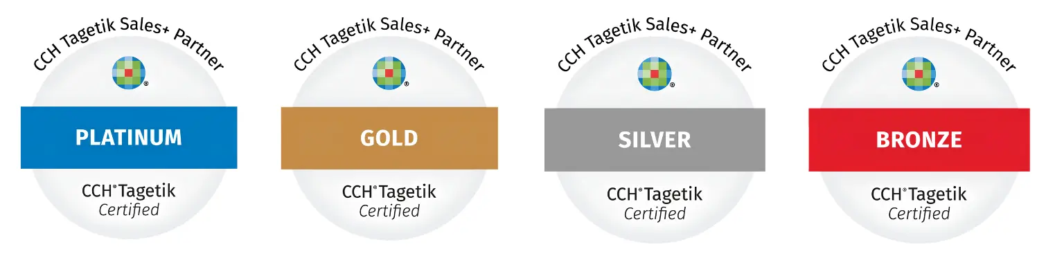 CCH Tagetik Certified Sales+ Badges