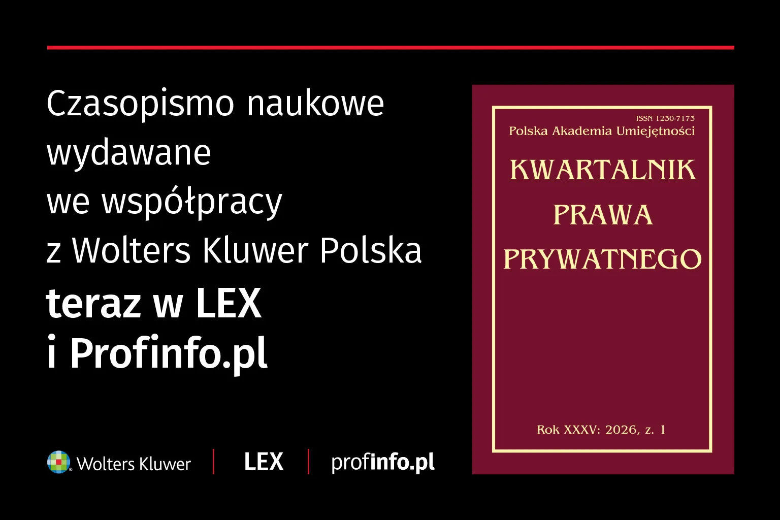 Kwartalnik Prawa Prywatnego – uznane czasopismo naukowe w ofercie Wolters Kluwer
