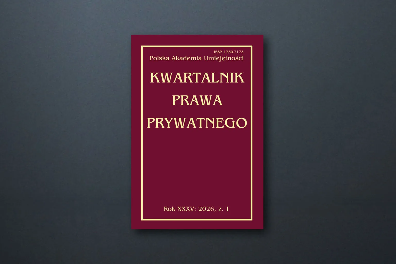 Kwartalnik Prawa Prywatnego – uznane czasopismo naukowe w ofercie Wolters Kluwer