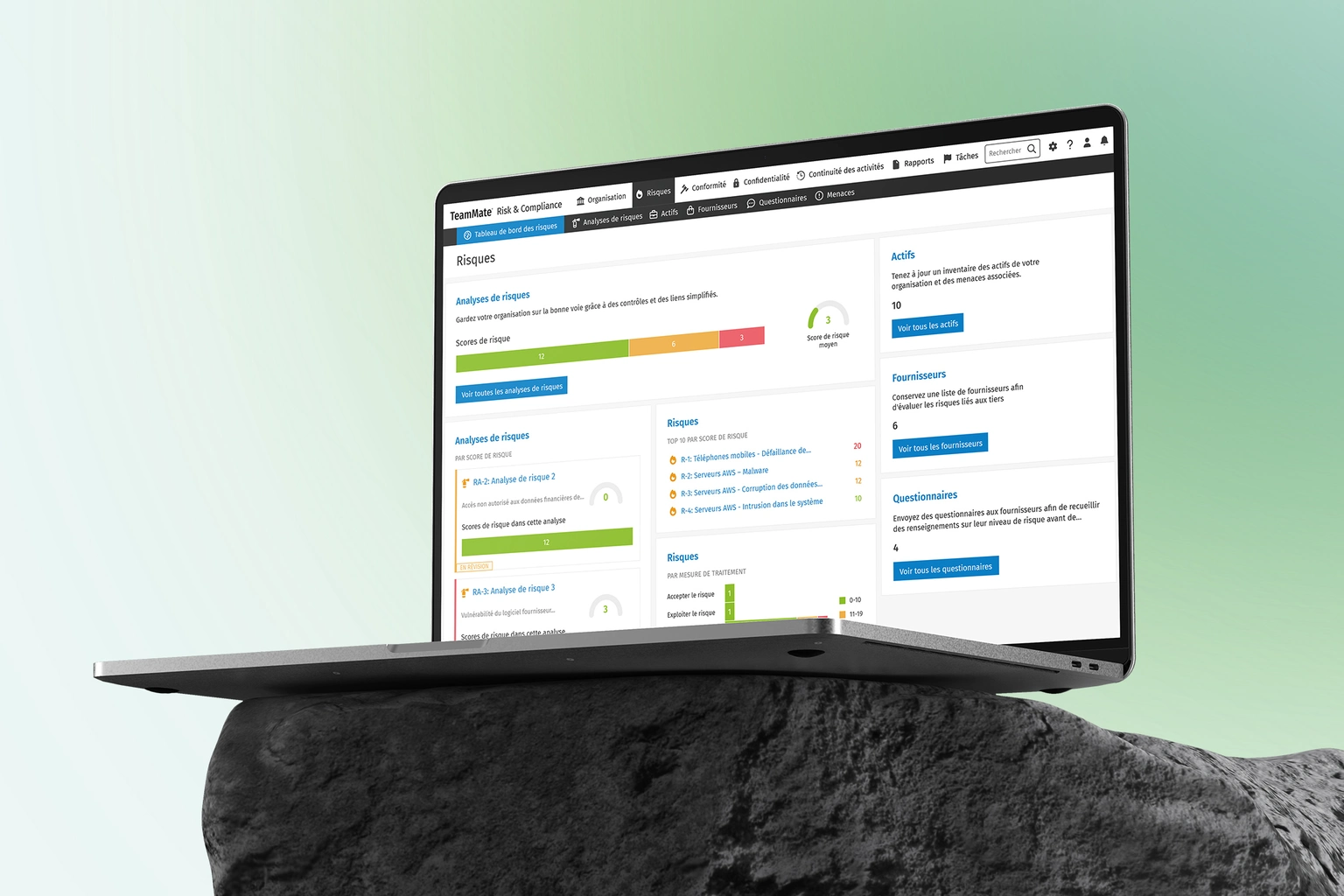 Démonstration de TeamMate Risk & Compliance