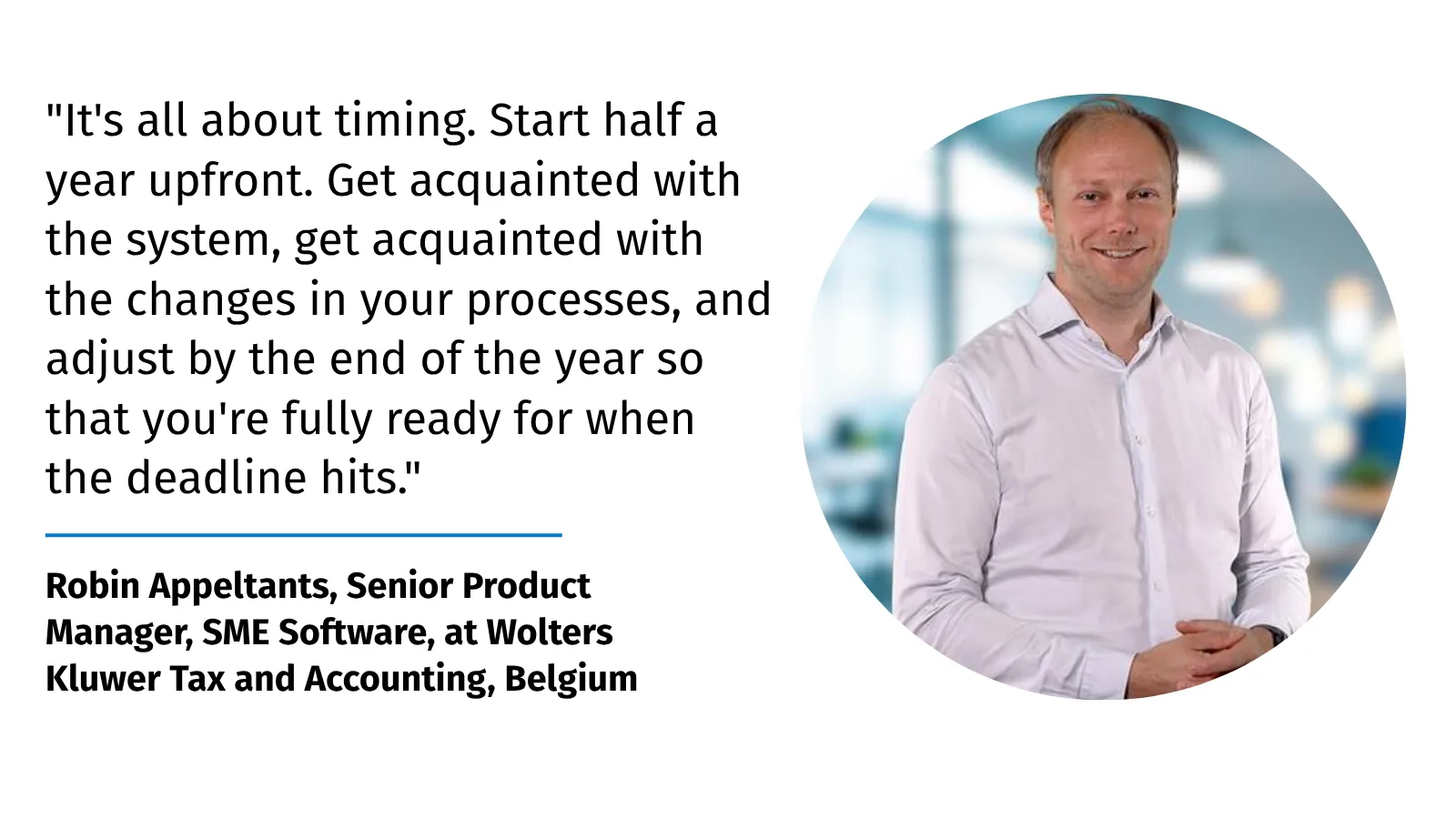 Robin Appeltants explains what Belgian accountants and SMEs learned from the e-invoicing implementation.