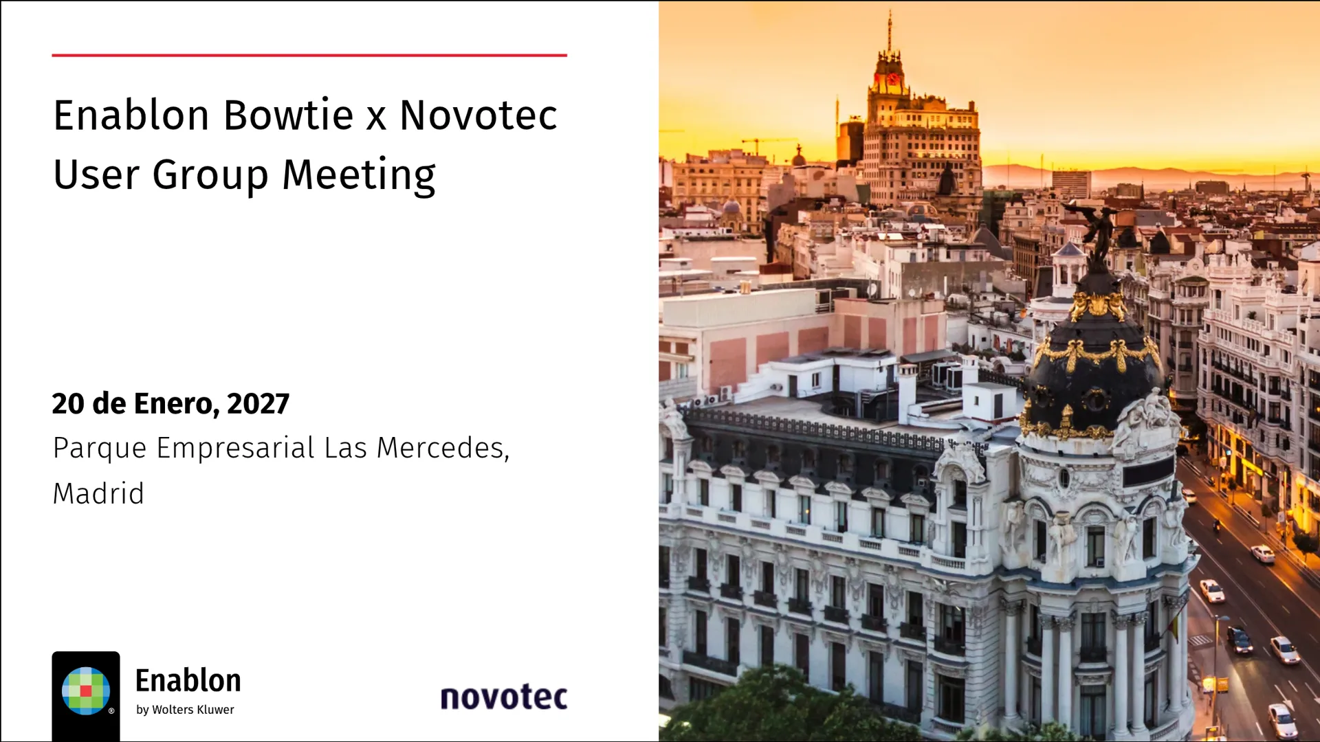 Enablon Bowtie Novatec Railway User Group Meeting