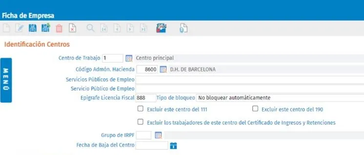 ficha de empresa calculo retenciones