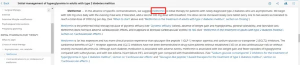 navigate drug database section