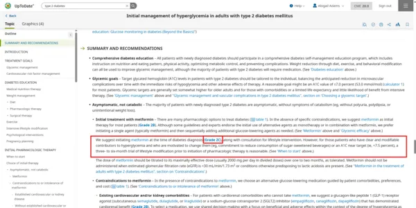 navigate graded recommendations 