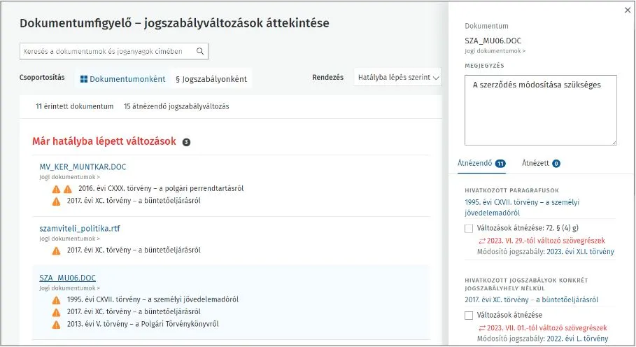 Dokumentumfigyelő - segéd ábra