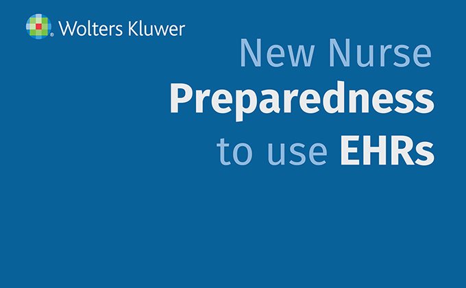 Infographic header: New nurse preparedness to use EHRs