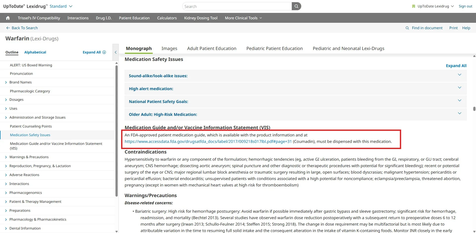 Linking to Other Content from a Monograph