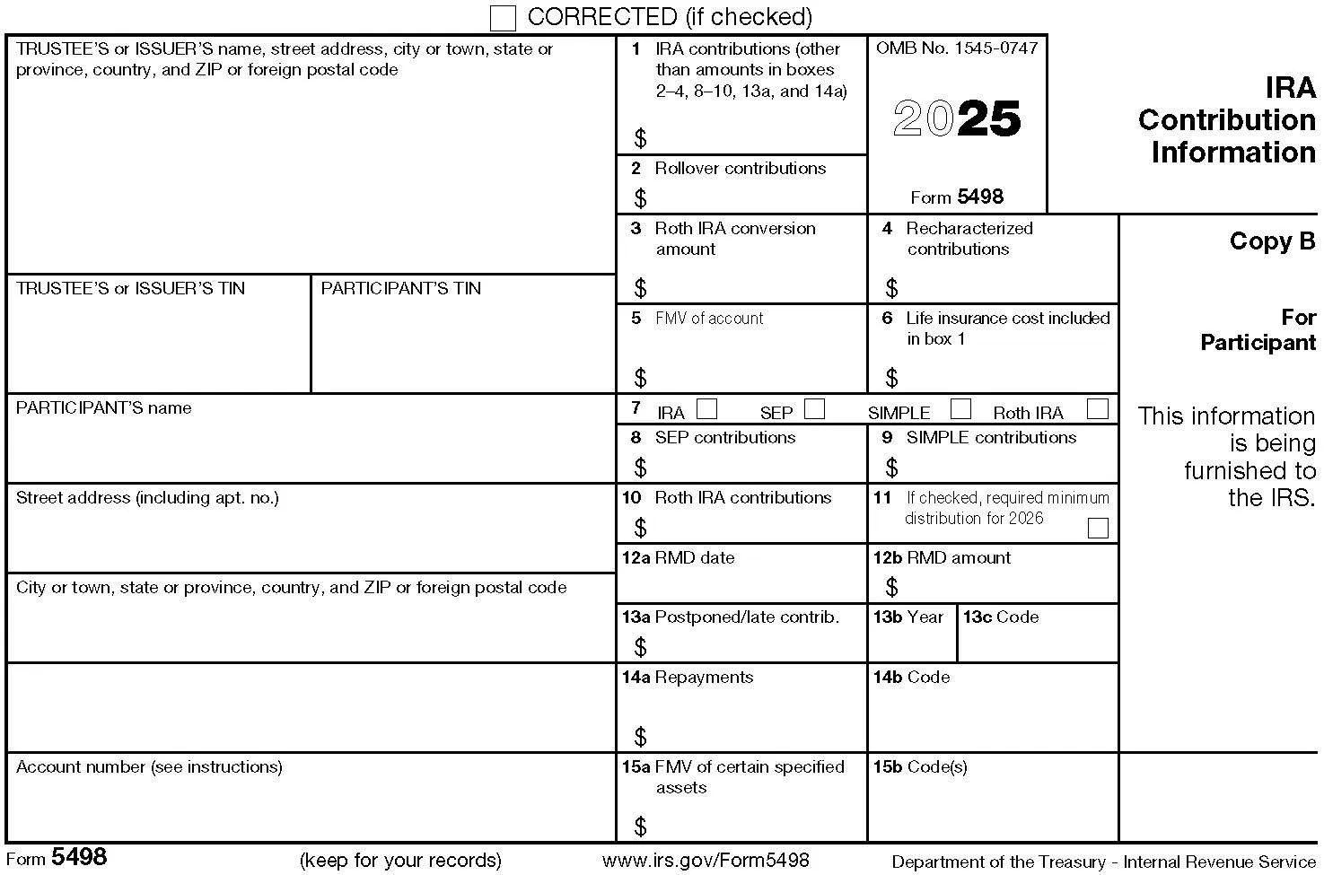 2022 IRA Contribution Information
