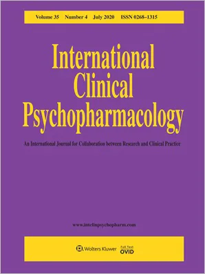 International Clinical Psychopharmacology cover