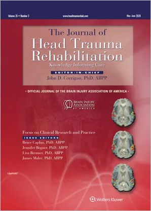 The Journal of Head Trauma Rehabilitation cover