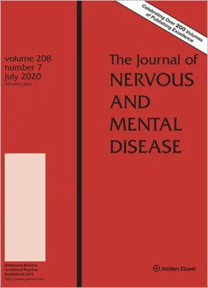 The Journal of Nervous and Mental Disease cover