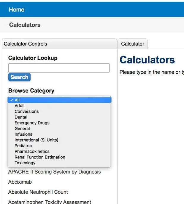 Lexicomp Calculators 2