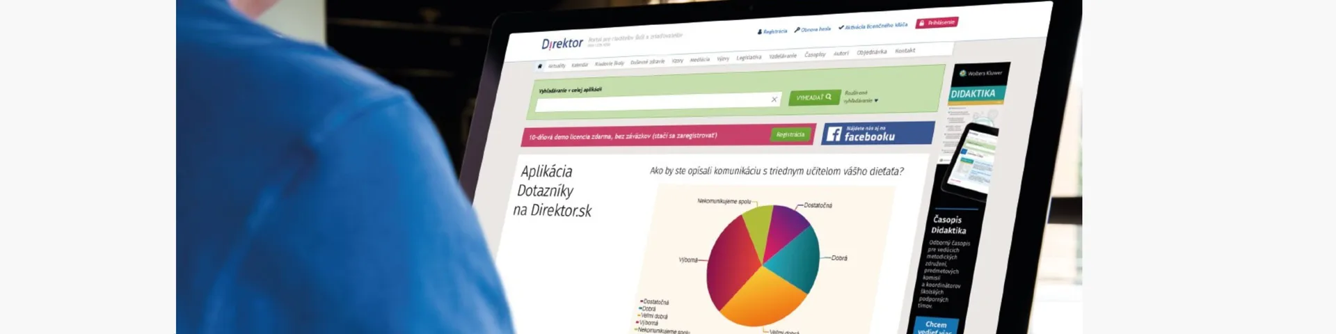 Aplikácia Dotazníky na Direktor.sk
