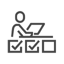 check box and laptop
